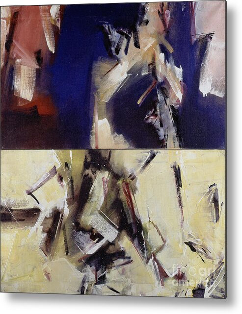 Oils Metal Print featuring the painting Untitled II '91 by Ritchard Rodriguez