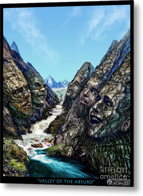 Expain Metal Print featuring the mixed media Valley of the Absurd by Tony Koehl