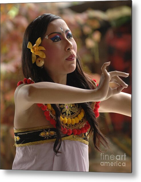 Barong Dancer Metal Print featuring the photograph Barong Dancer Bali Indonesia by Bob Christopher