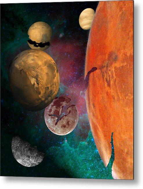 Space Metal Print featuring the photograph Galactic Junkyard by Sarah McKoy