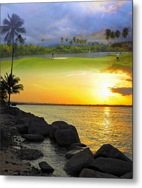 Tropical Metal Print featuring the photograph Puerto Rico Montage 3 by Stephen Anderson