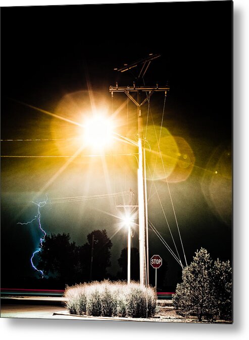 Lightning Bolt Pictures Metal Print featuring the photograph Stop IT by James BO Insogna