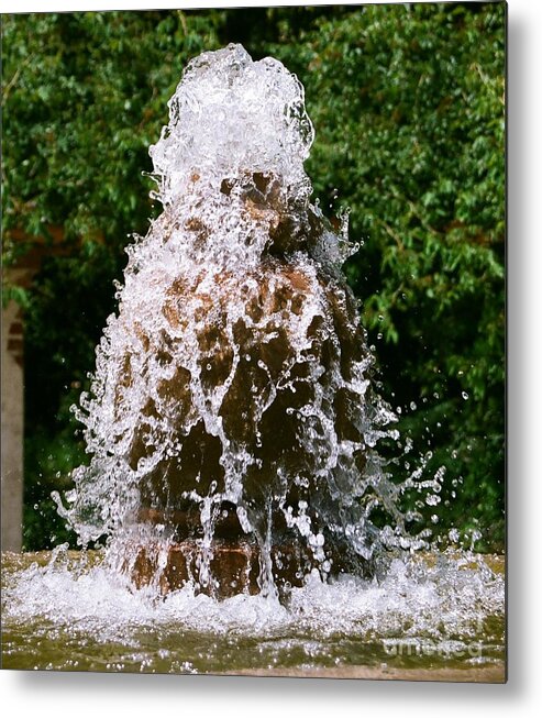 Water Metal Print featuring the photograph Water Fountain #1 by Dean Triolo