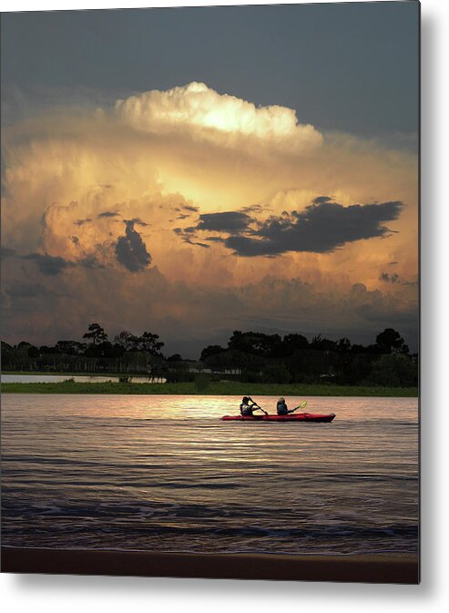 Kayak Metal Print featuring the photograph 4265 by Peter Holme III