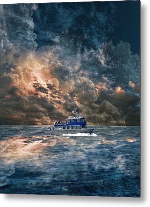 Water Metal Print featuring the photograph 4100 by Peter Holme III