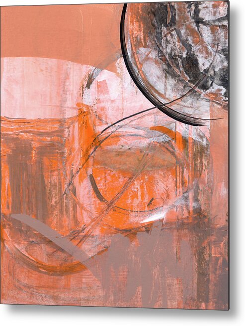 Abstract Metal Print featuring the painting Untitled #650 by Chris N Rohrbach