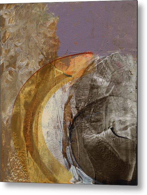 Abstract Metal Print featuring the painting Untitled #672 by Chris N Rohrbach