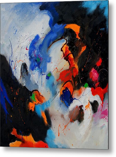 Abstract Metal Print featuring the painting Abstract 905060 by Pol Ledent