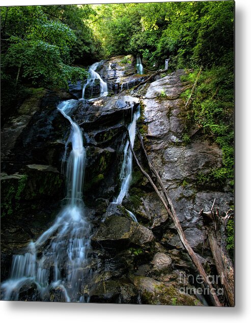 Ammon Creek Falls Metal Print featuring the photograph Ammon Creek Falls by Barbara Bowen