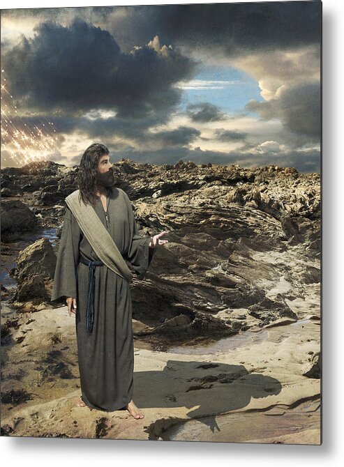 Jesus-christ Metal Print featuring the photograph Blessed Are The Merciful For They Shall Obtain Mercy by Acropolis De Versailles
