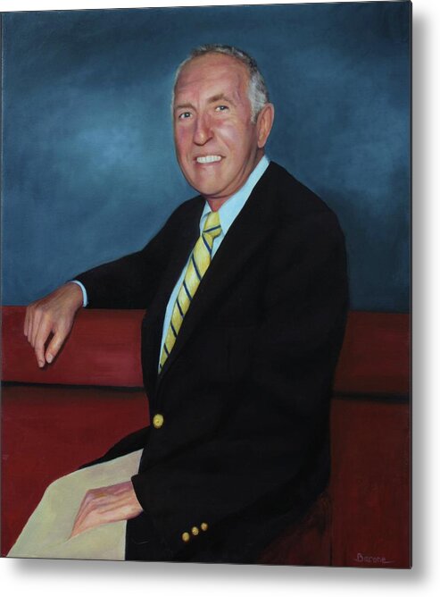  Metal Print featuring the painting Bob Sheck's Father by Richard Barone