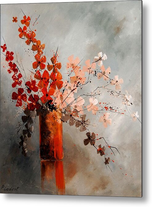 Flowers Metal Print featuring the painting Bunch 670908 by Pol Ledent