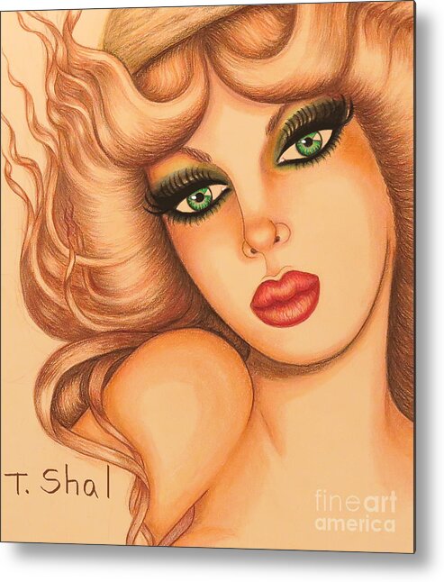 Art Print Metal Print featuring the drawing Daydreaming 3 by Tara Shalton