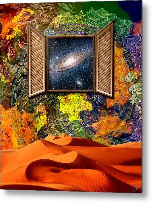 Milky Way Metal Print featuring the mixed media Distant Observations by Ally White