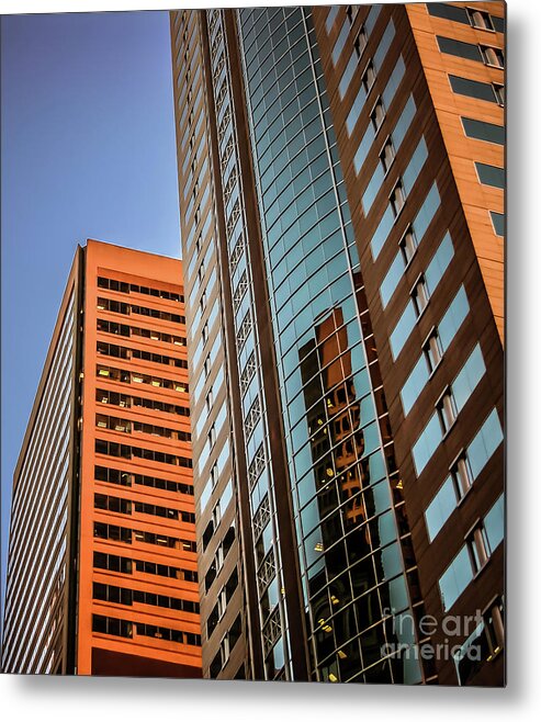 Downtown Metal Print featuring the photograph Downtown Seattle Skyscrapers #1 by Blake Webster