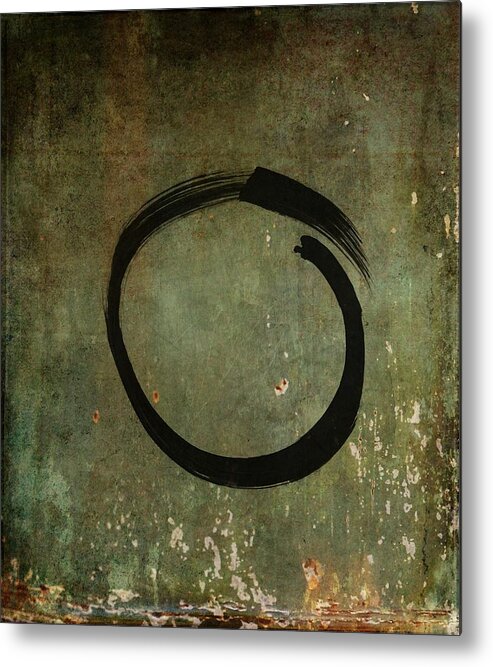 Enso Metal Print featuring the painting Enso #6 - As Time Goes By by Marianna Mills