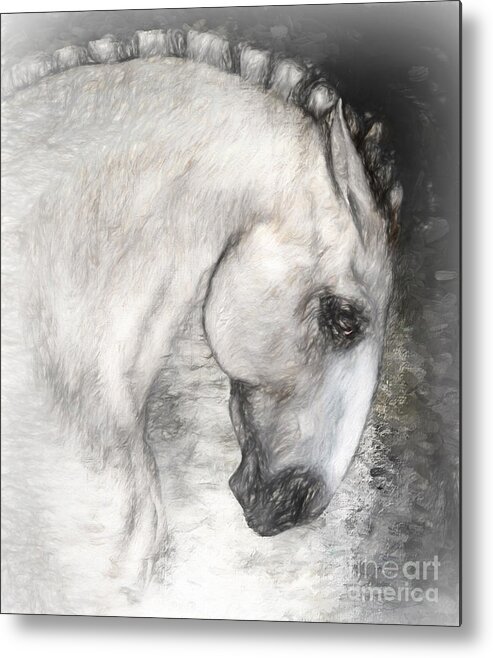 Equus Metal Print featuring the painting Equus by Shanina Conway