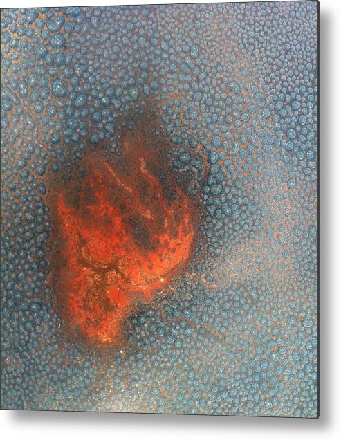 Glass Metal Print featuring the photograph Eruption II by Annekathrin Hansen