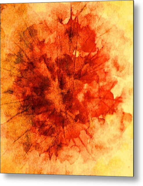 Fall Leaves Metal Print featuring the painting Fall Sensation by Hazel Holland
