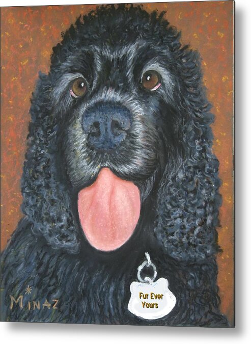 Spaniel Metal Print featuring the painting Fur Ever Yours by Minaz Jantz