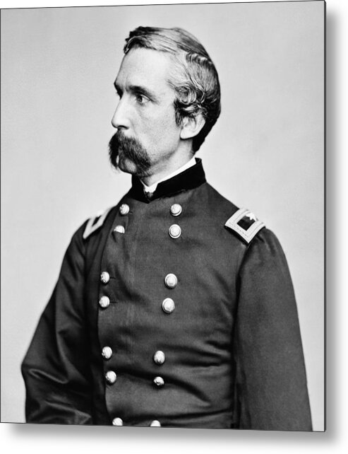 Joshua Lawrence Chamberlain Metal Print featuring the photograph General Joshua Chamberlain by War Is Hell Store