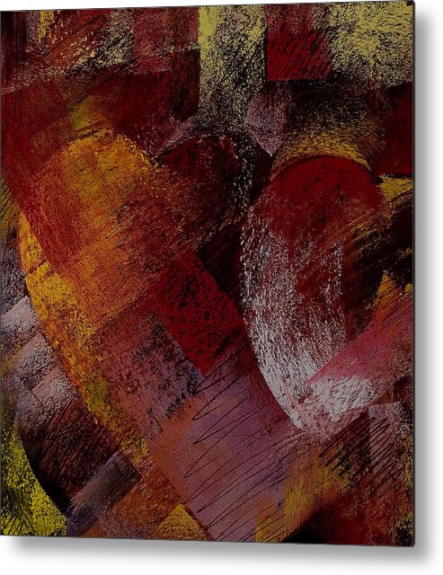 Hearts Metal Print featuring the pastel Hearts by David Patterson