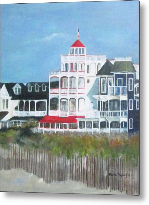 Cape May Metal Print featuring the painting Lovely Cape May by Paula Pagliughi