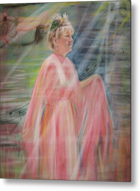 Mother Nature Metal Print featuring the pastel Magic Mother Nature by Larry Whitler