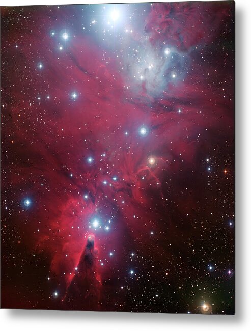 Eso Metal Print featuring the photograph NGC 2264 and the Christmas Tree Star Cluster by Eric Glaser