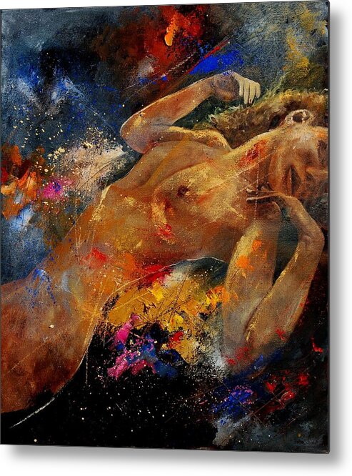 Nude Metal Print featuring the painting Nude 67 0407 by Pol Ledent