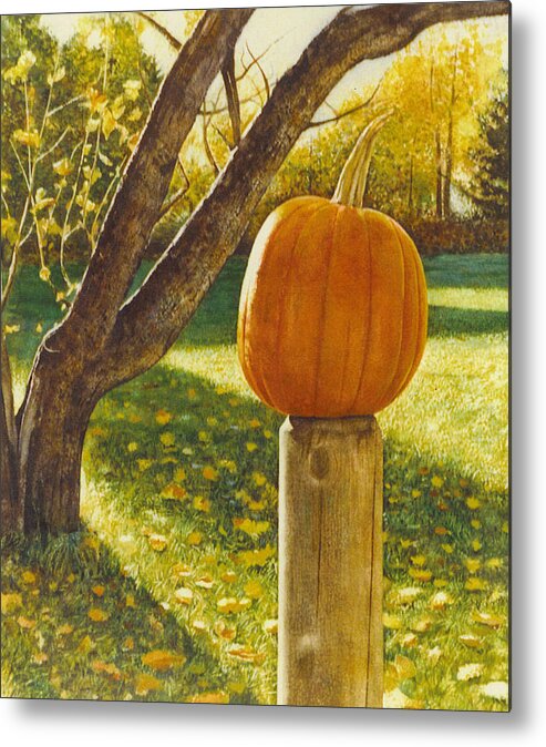 Pumpkins Metal Print featuring the painting October Afternoon by Tyler Ryder