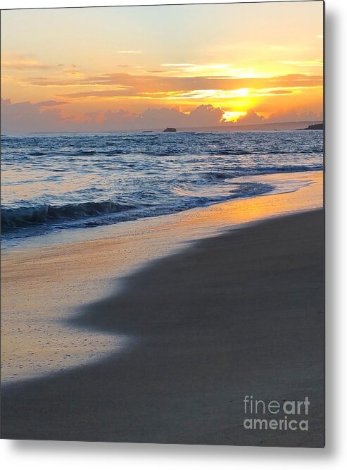 Sea Metal Print featuring the photograph Photo 19 Ocean Sunset by Lucie Dumas