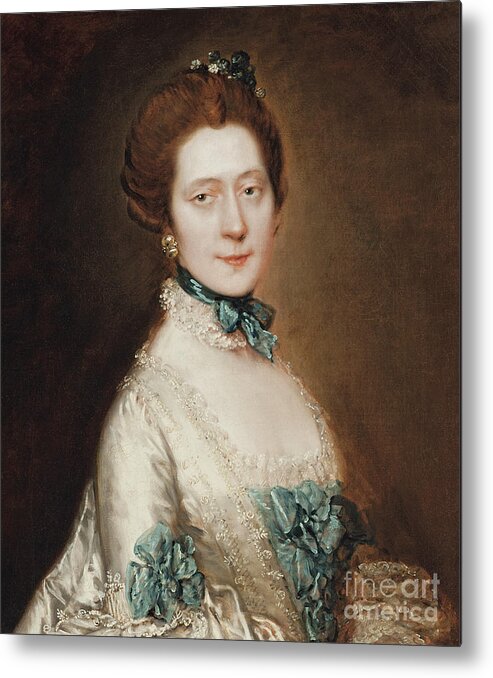 Reynolds Metal Print featuring the painting Portrait of Lady Anne Furye by Thomas Gainsborough