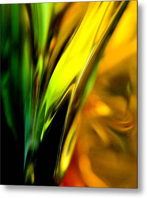 Glass Metal Print featuring the photograph Retro Abstract by Theresa Tahara
