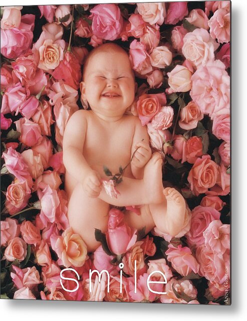 Smile Metal Print featuring the photograph Smile by Anne Geddes