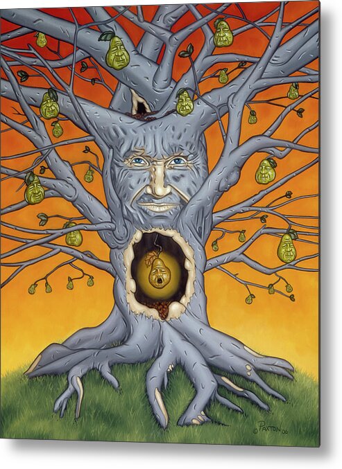  Metal Print featuring the painting The Golden Pear by Paxton Mobley