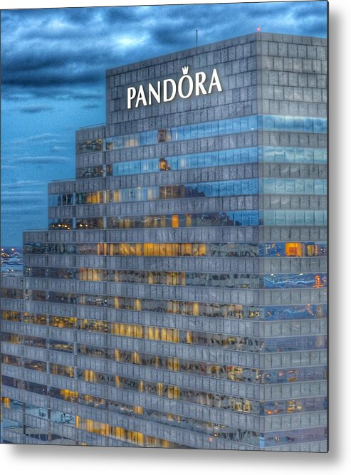Pandora Metal Print featuring the photograph The Pandora Building in Baltimore, Maryland by Marianna Mills