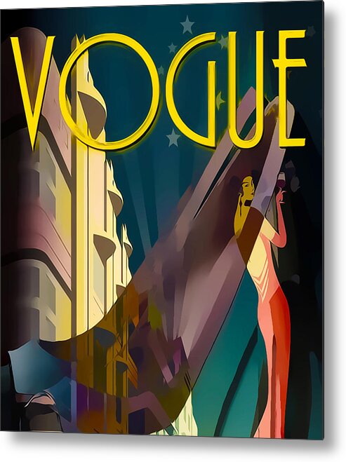 Vogue 4 Metal Print featuring the digital art Vogue 4 by Chuck Staley