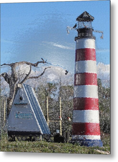 Lighthouse Metal Print featuring the photograph Yardarm by Scott Heister