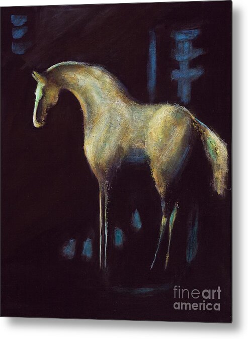 Horse Art Metal Print featuring the painting Year of the Horse by Frances Marino