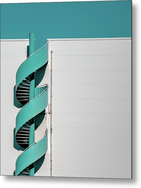 Staircase Metal Print featuring the photograph ... Spiral by Joerg Vollrath