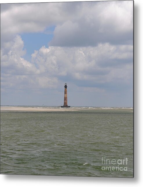 Morris Island Lighthouse. Lighthouse Metal Print featuring the photograph Morris Island Lighthouse - Charleston South Carolina #1 by Dale Powell