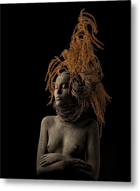 Women Metal Print featuring the photograph Roots #1 by Alfredo Sanchez