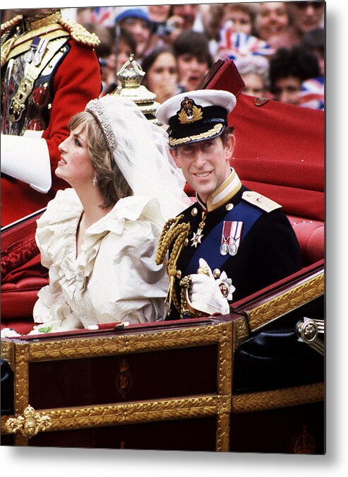 People Metal Print featuring the photograph Royal Wedding #2 by Princess Diana Archive