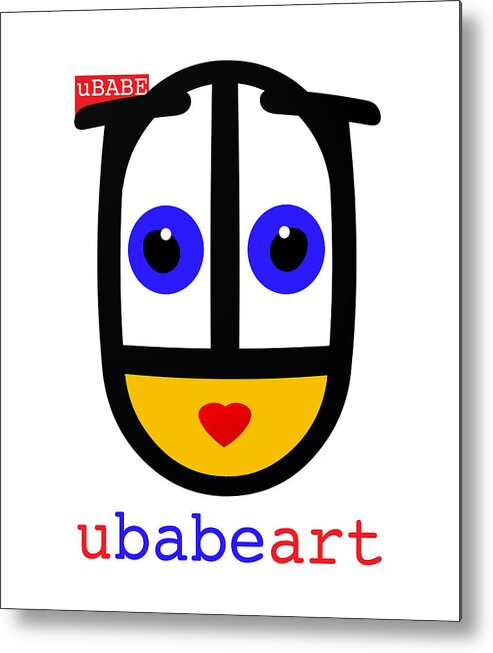 Ubabe Art Metal Print featuring the digital art uBABE Art #3 by Charles Stuart