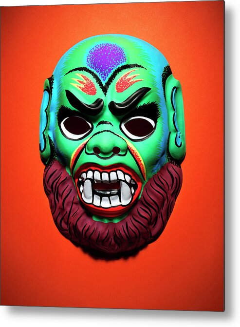 Afraid Metal Print featuring the drawing Monster Mask #31 by CSA Images