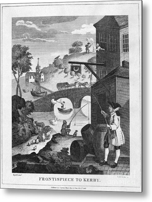 Viewpoint Metal Print featuring the photograph Hogarth Print On Perspective by Bettmann