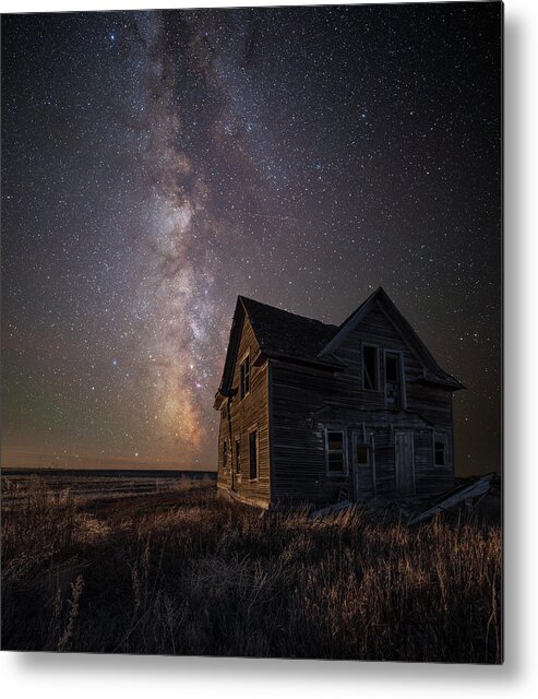 Milky Way Metal Print featuring the photograph Homesick by Aaron J Groen