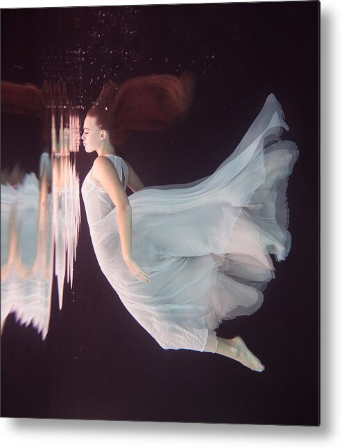 Floating Metal Print featuring the photograph Parallel Worlds by Gabriela Slegrova