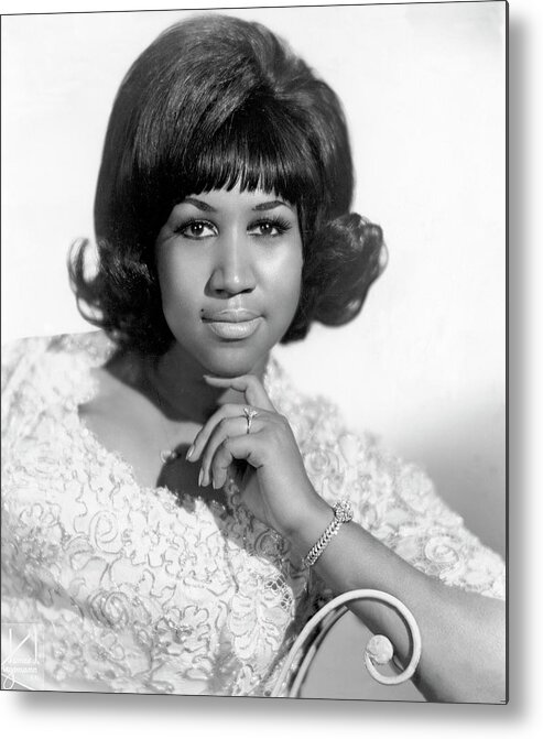 Aretha Franklin Metal Print featuring the photograph Queen Of Soul Portrait by Michael Ochs Archives